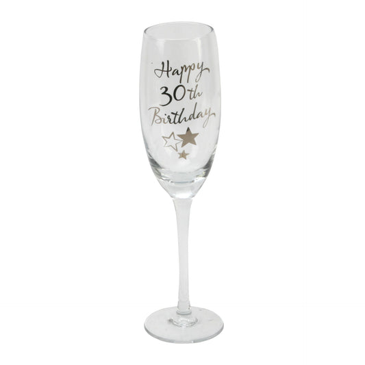 Happy 30th Birthday Champagne Flute with Gift Box
