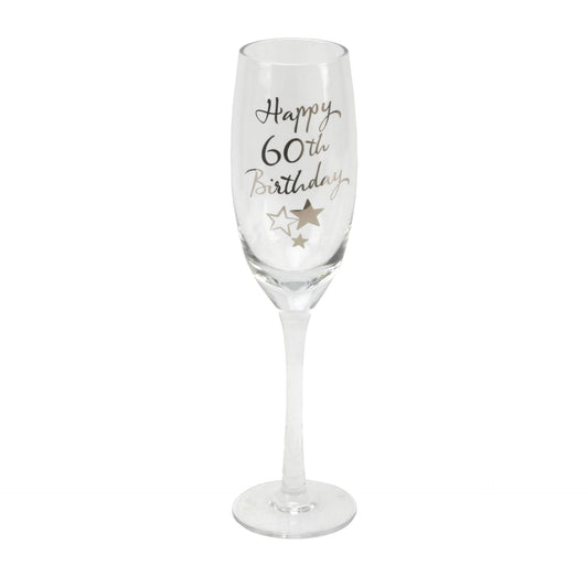 Happy 60th Birthday Champagne Flute with Gift Box