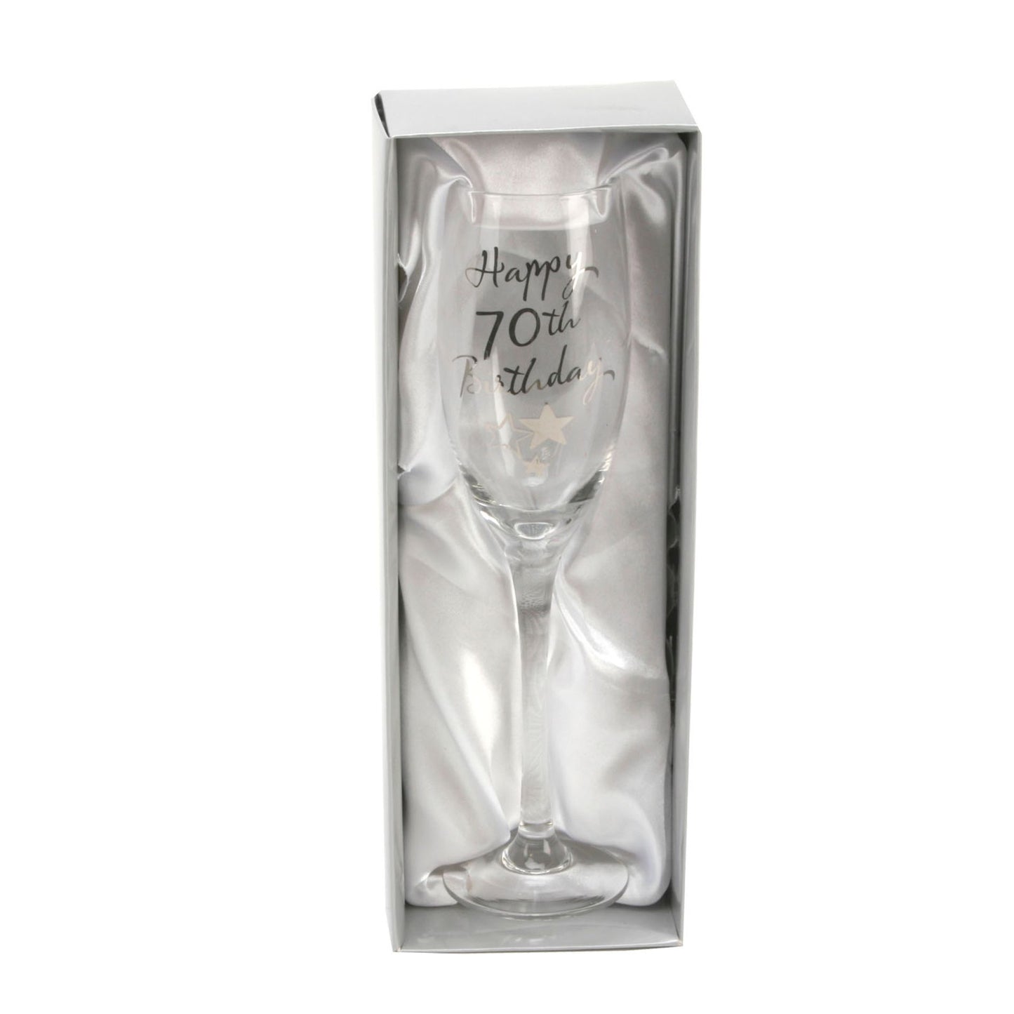 Happy 70th Birthday Champagne Flute with Gift Box