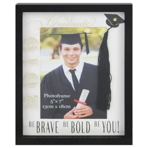 Celebrations Graduation 7x5 Inch Photo Frame - Brave Bold You