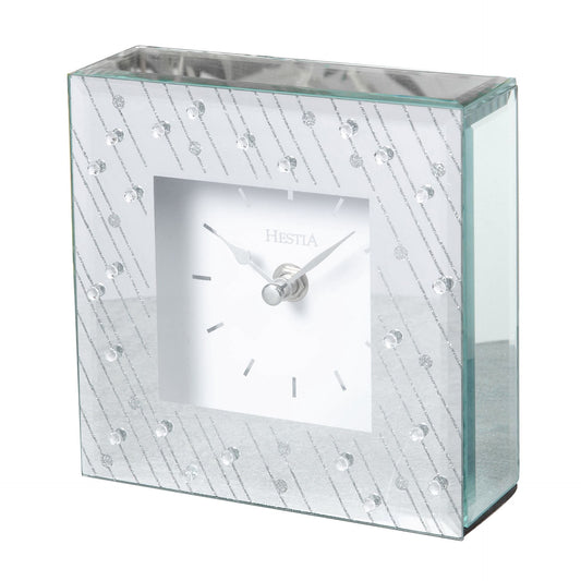 Hestia Glass Mantel Clock