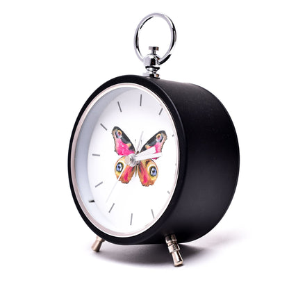Hestia Home Butterfly Dial Mantel Alarm Clock