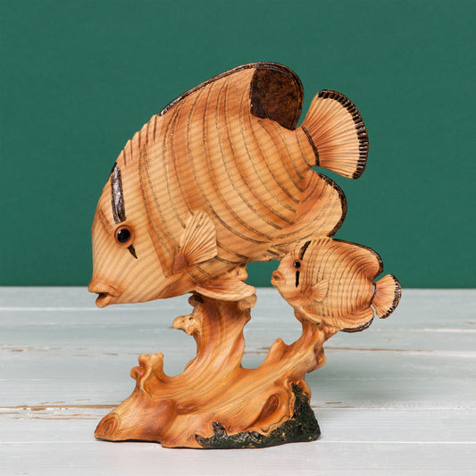 Naturecraft Fish Wood Effect Resin Figurine