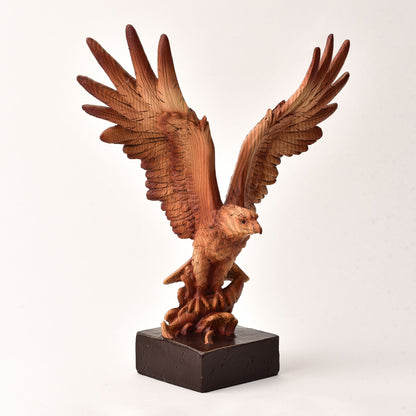 Naturecraft Eagle Catching Fish Wood Effect Resin Figurine