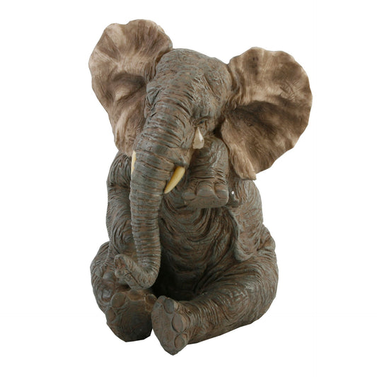 Naturecraft Realistic Grey Elephant Crying With Tear Ornament