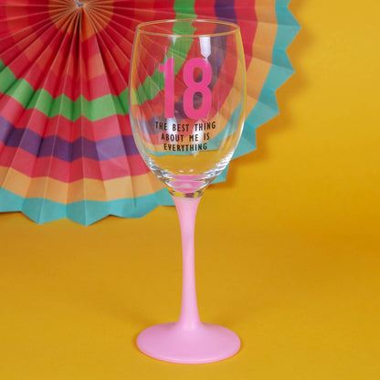 Oh Happy Day! Birthday Wine Glasses 18