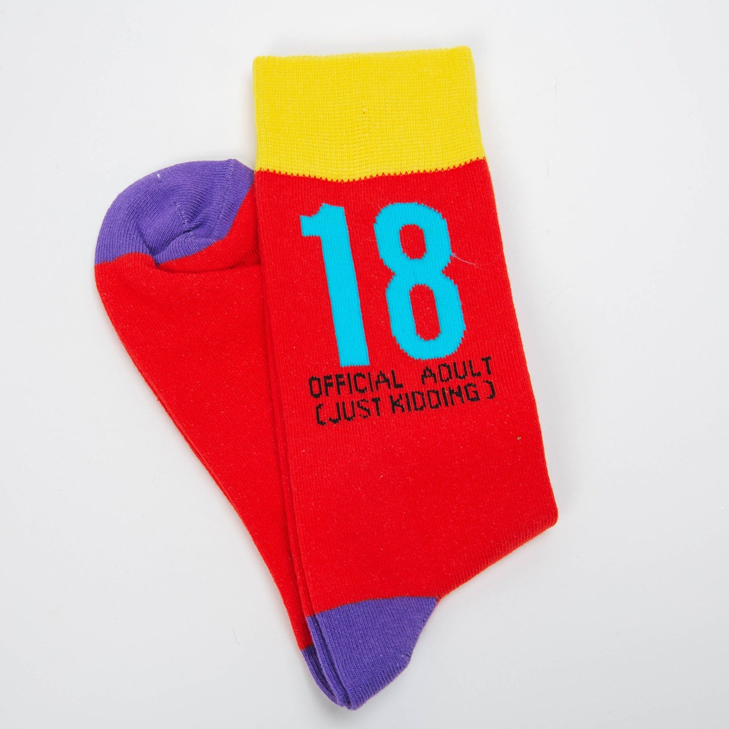 Men's Socks | Fun 18th Birthday Gift | 18th Birthday Socks for Men | Size 7-11