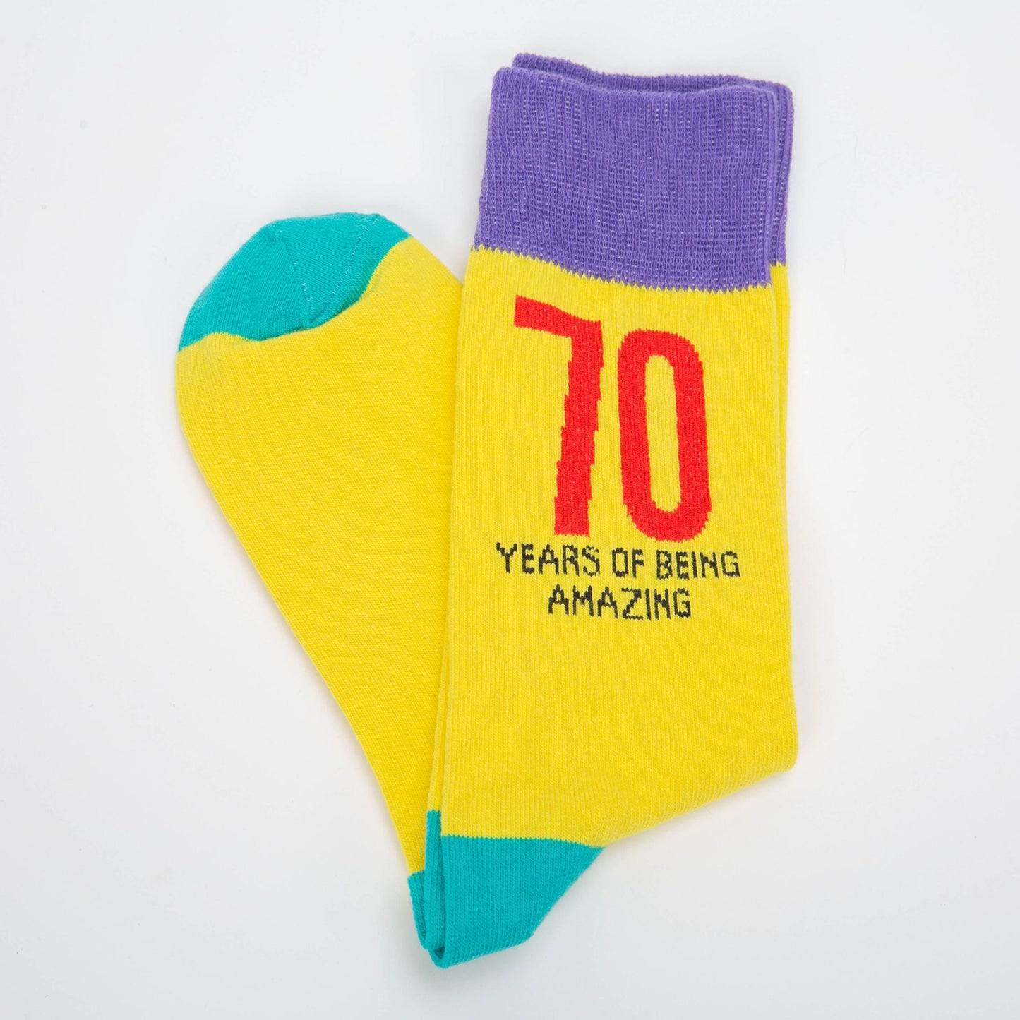 Men's Socks | Fun 70th Birthday Gift | 70th Birthday Socks for Men | Size 7-11