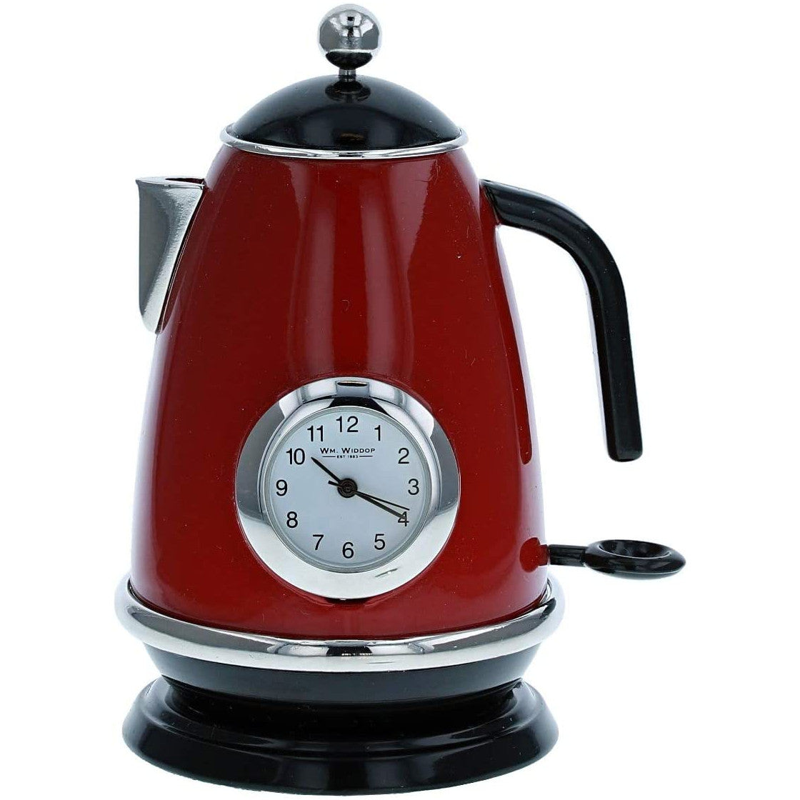 William Widdop Metal Miniature Clock - Kitchen Kettle