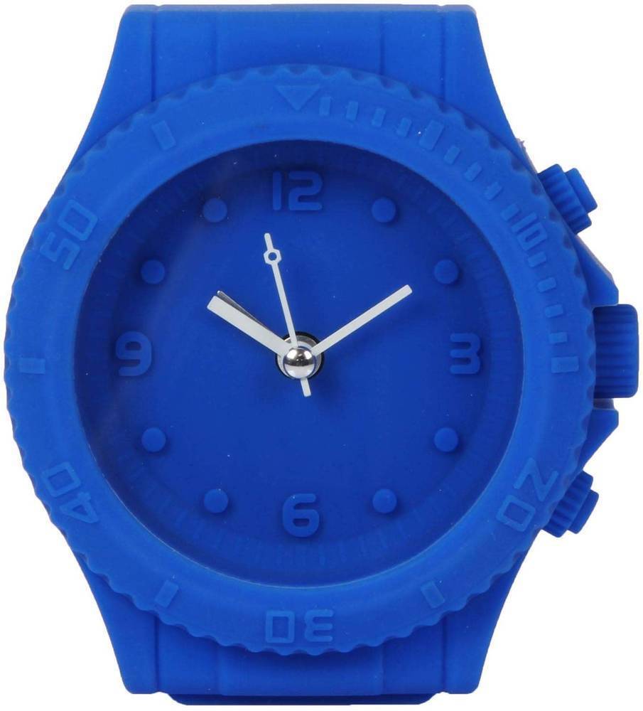 Just4Kids Freestanding Blue Silicone Mantel Clock - 12 x 11 x 4cm