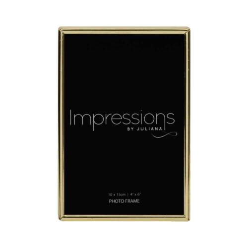 Brass Plated Photo Frame - Thin Edged - 7x5" - By Impressions by Juliana