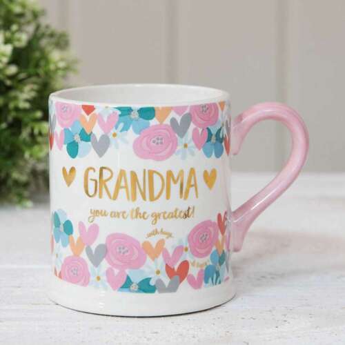 Grandma Mug - Beautifully Decorated by Wendy Jones Blackett