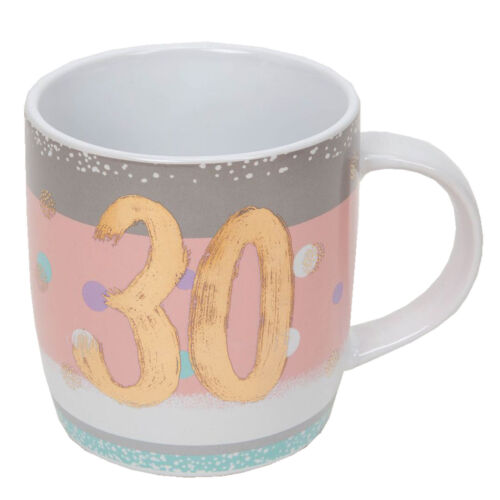 30th Birthday Mug - Pink & Grey