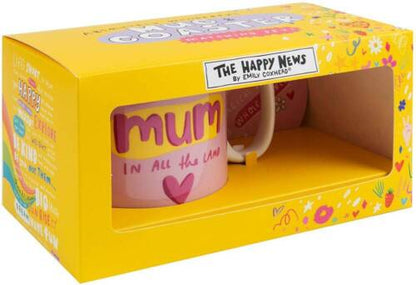 The Happy News Mug & Coaster Set - Loveliest Mum Gift Set