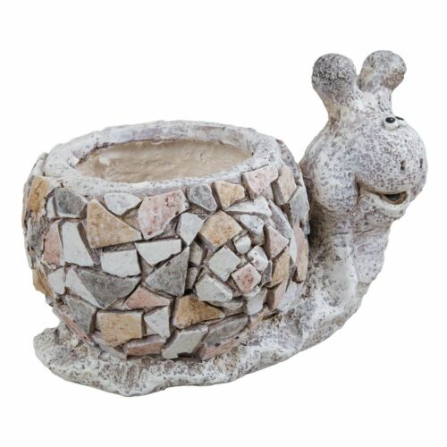Country Living Mosaic Polystone Planter - Snail