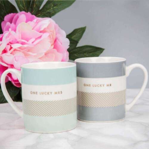 Couples Mug Set - One Lucky Mr & Mrs