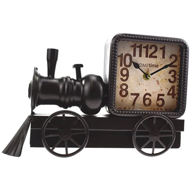 Hometime Metal Mantel Clock - Train
