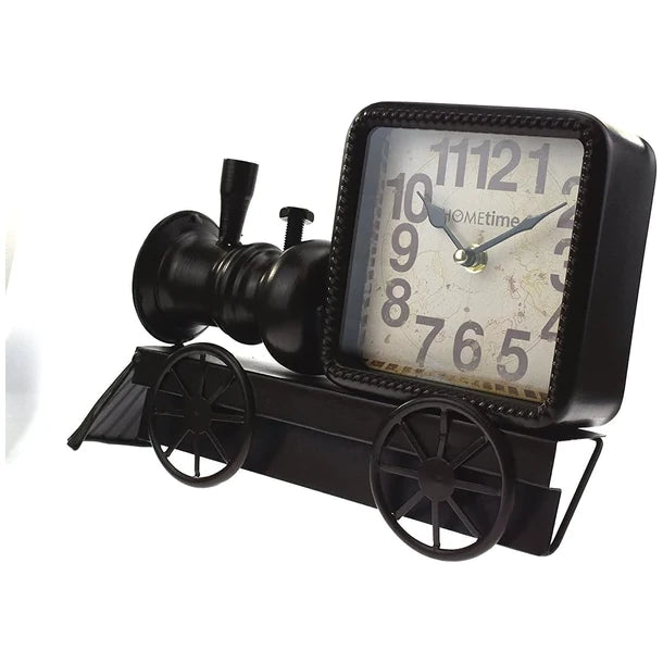 Hometime Metal Mantel Clock - Train