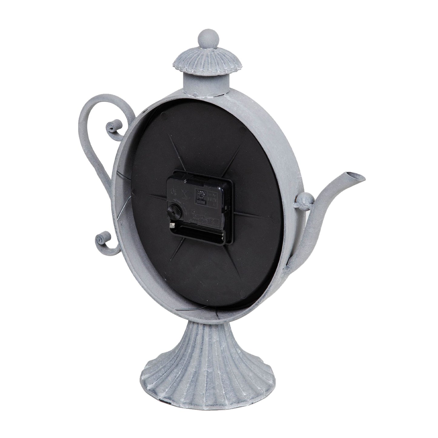 Hometime Metal Mantel Clock - Teapot