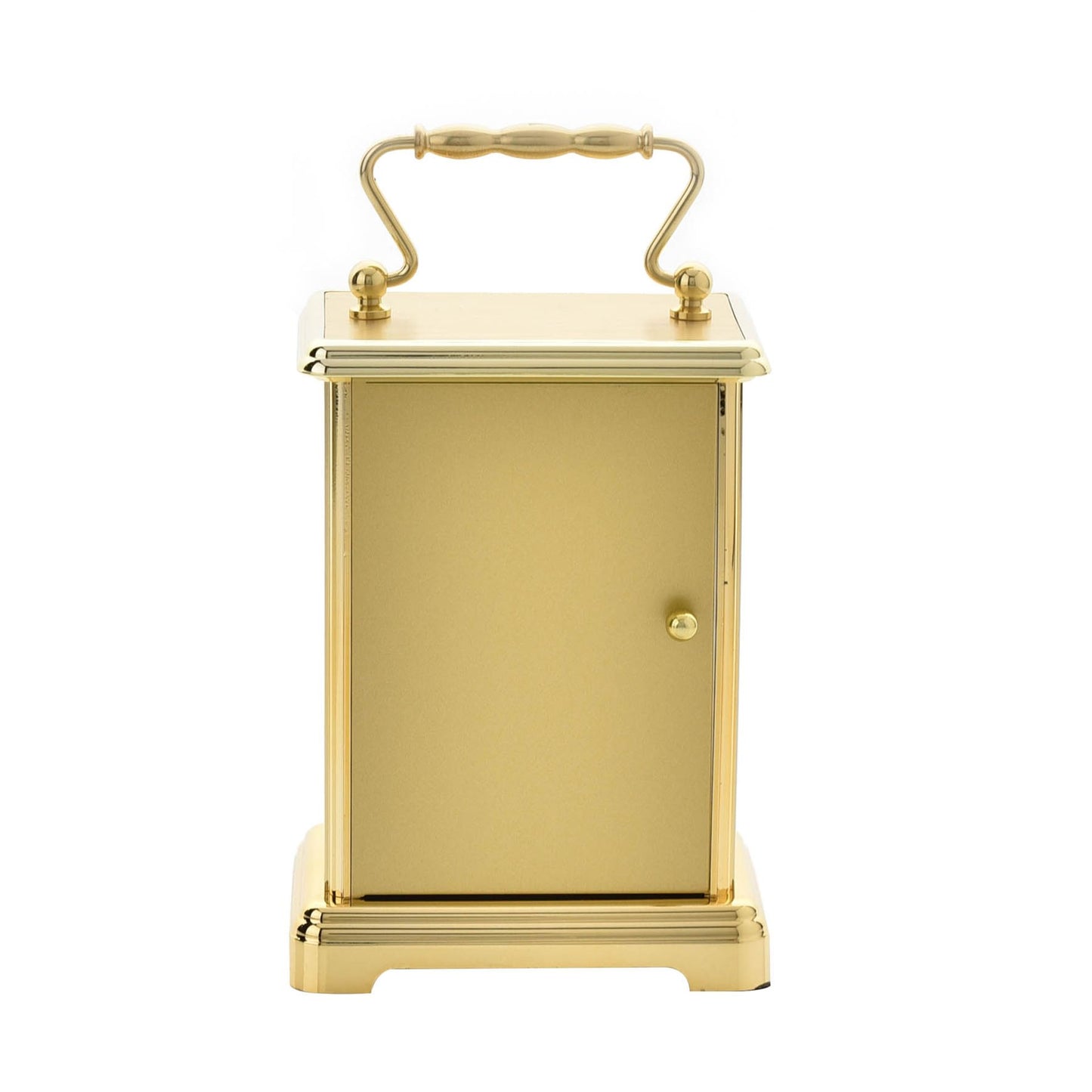 William Widdop Brass Effect Carriage Clock, Gold, 6.8 x 9.3 x 16 cm