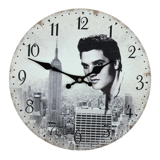 Elvis Round Wall Clock 30cm