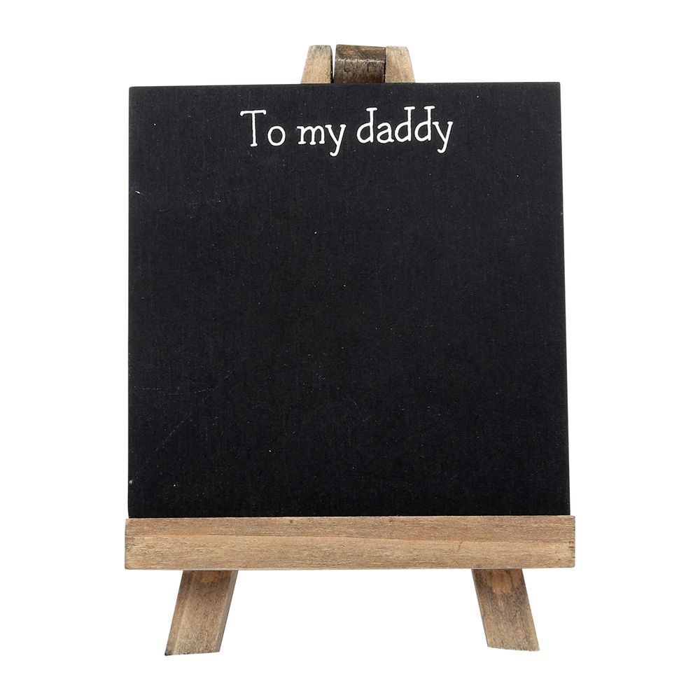 Chalkboard Gift "To My Daddy" Personalisable Blackboard with Easel & Chalk